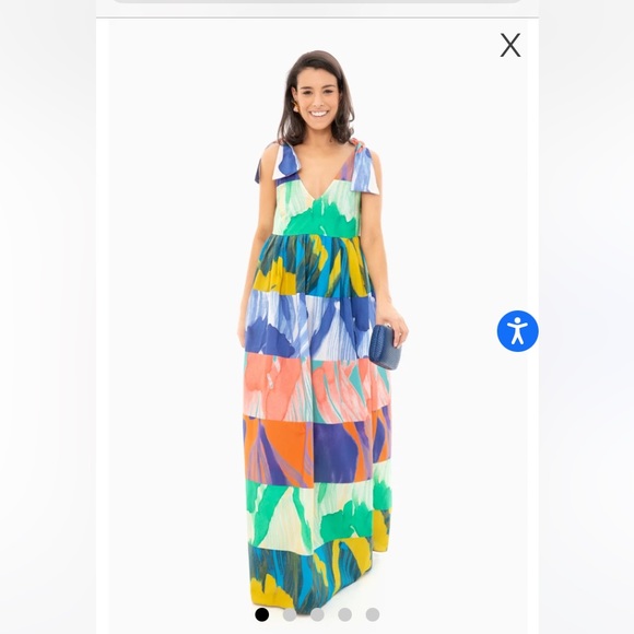 NWT Odeeh ultramarine maxi dress XS S - Picture 2 of 16